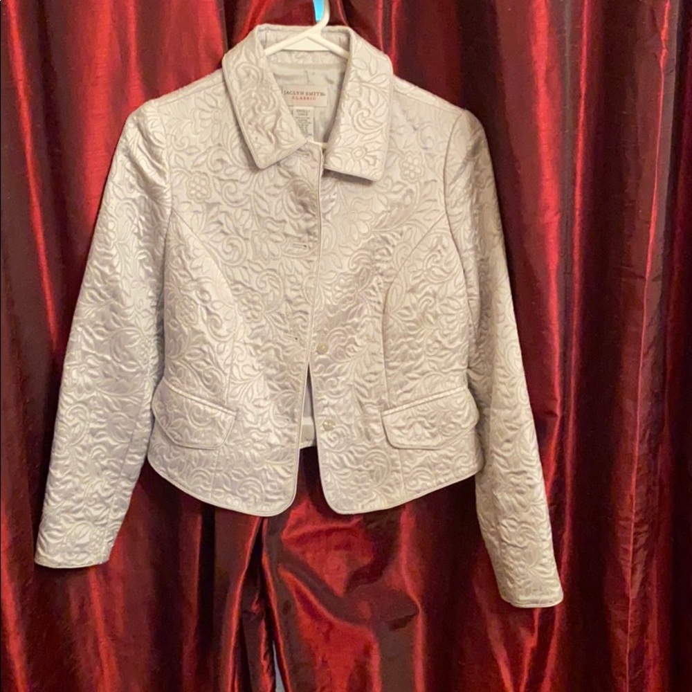 Jaclyn Smith silver/gray Blazer